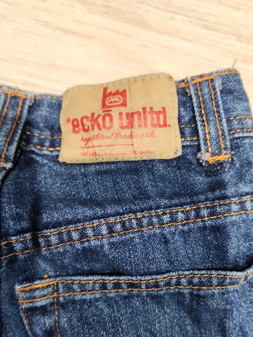 Ecko Unlimited Kids Straight-Leg Jeans in Dark Blue Size 6